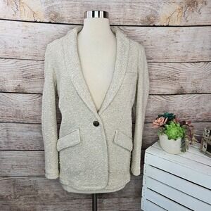 Rag & Bone Margot Tweed Blazer Ivory Multi Career Neutral Size 2